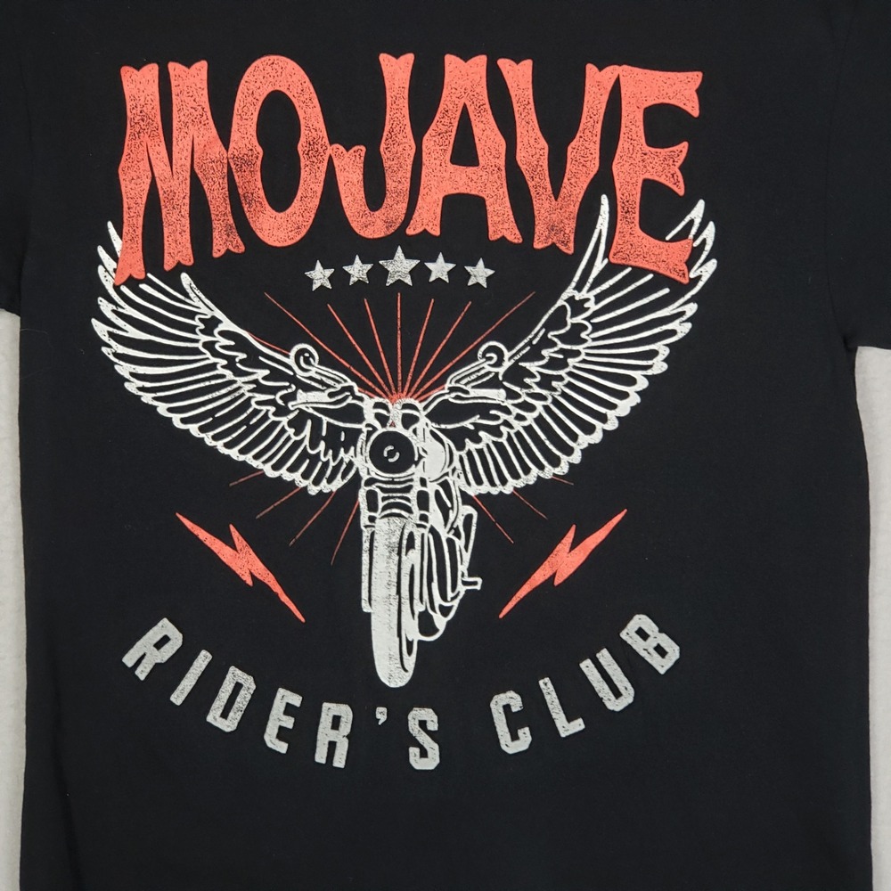 Kid Dangerous Mojave Rider's Club Graphic Tee Shirt Black Bikercore Motocore S